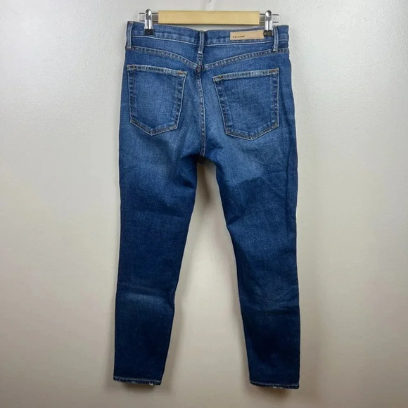 GRLFRND Yasmin Mid Rise Skinny Jeans Size 26 Joan Jett Wash Blue Button Fly - Picture 2 of 13